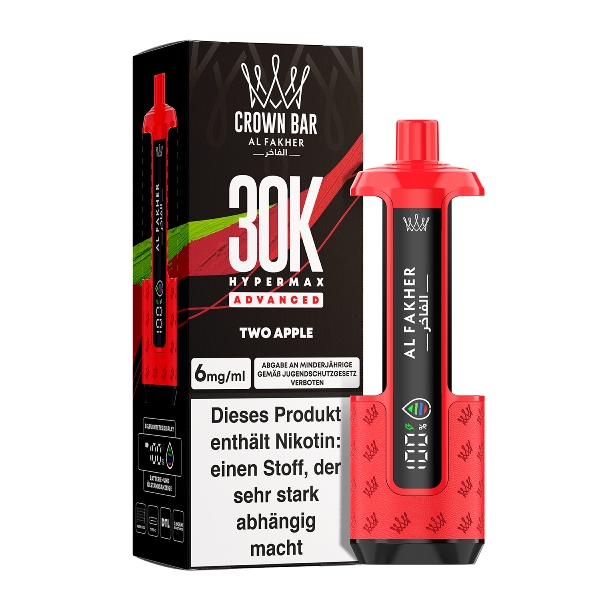 Al Fakher Hypermax Two Apple 6mg E-Zigarette online kaufen! Al Fakher Hypermax Two Apple 6mg E-Zigarette online kaufen!