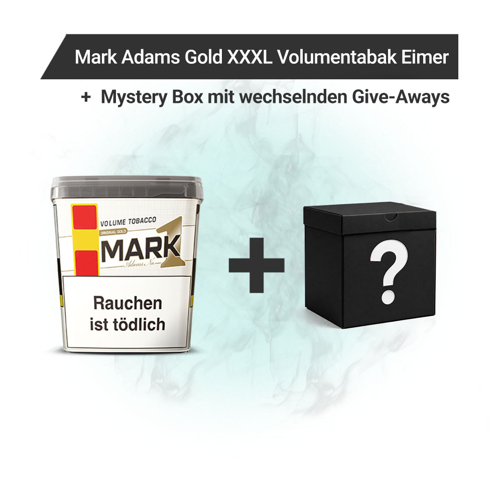 Mark Adams Volumentabak Eimer + Mystery Box Angebot