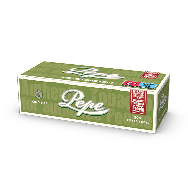 Pepe Green King Size Filterhülsen 200 Stück Packung