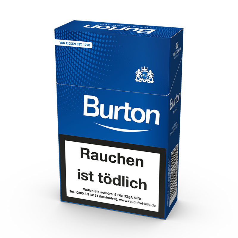 Burton Blue Eco-Zigarillos Original Pack Naturdeckblatt