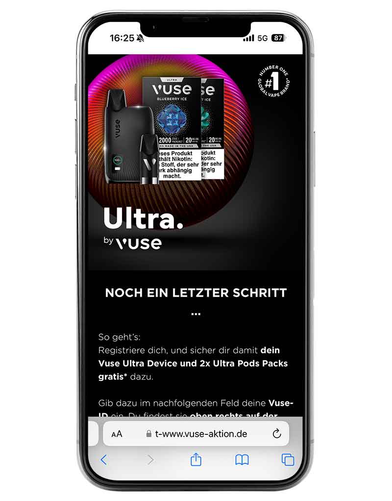 VUSE-Ultra-ID_Geratecode_Beispiel_Zedaco