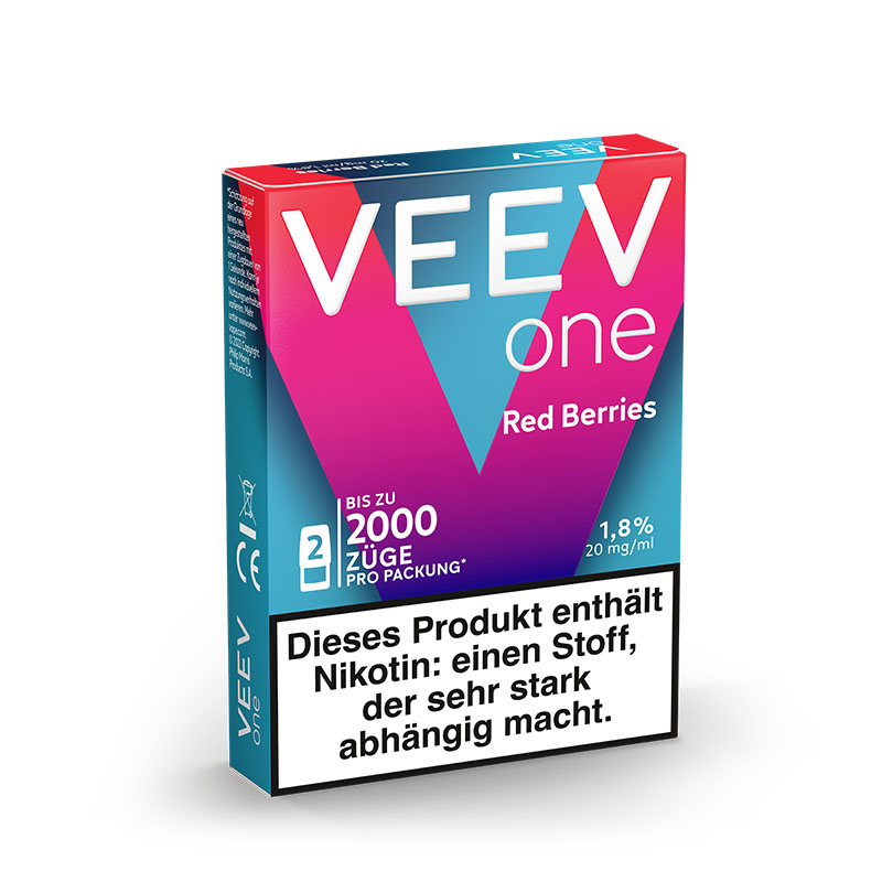 Veev One Red Berries 20mg Prefilled Pods Packung Side