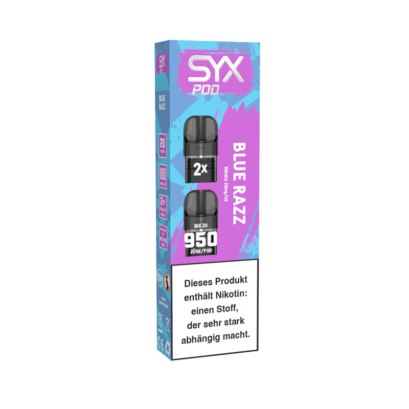 Syx Pod Blue Razz 20mg Prefilled Pods
