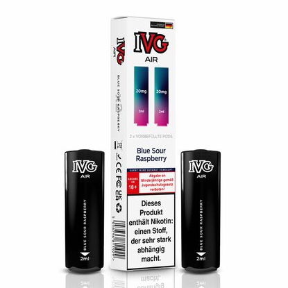 IVG Air Blue Sour Raspberry 20mg Prefilled Pods