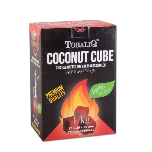Wasserpfeifenkohle Tobaliq Kokos 1000 g