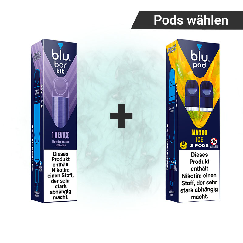 blu bar Kit Gratis-Device + 2x Prefilled Pods Aktion