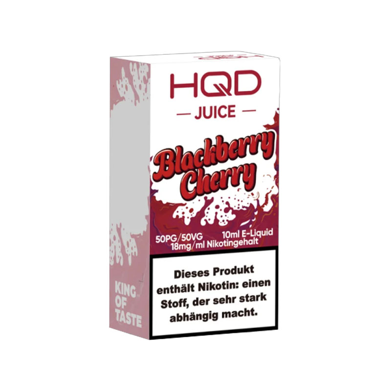 HQD Juice Blackberry Cherry 18mg Nikotinsalz Liquid Flasche