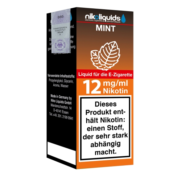 Nikoliquids Mint 12mg Liquid Flasche