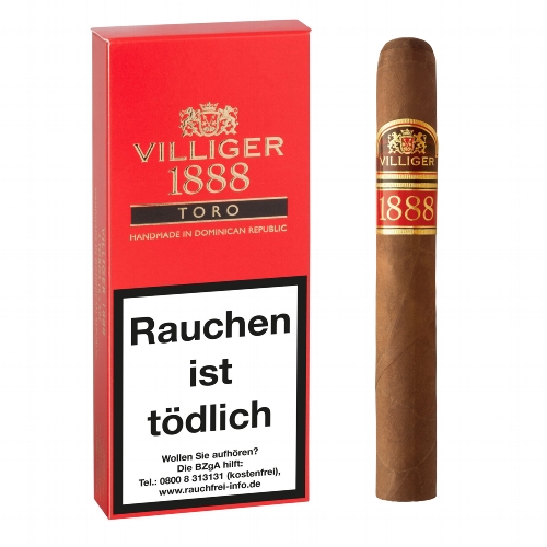 Villiger 1888 Toro Red Zigarren 3er Schachtel