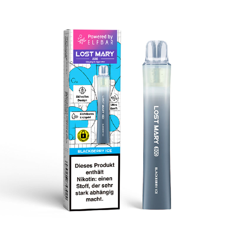 Lost Mary 800 Blackberry Ice 20mg Einweg E-Zigarette