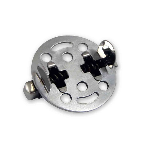 Pfeifendeckel zum Aufklemmen mit Feder