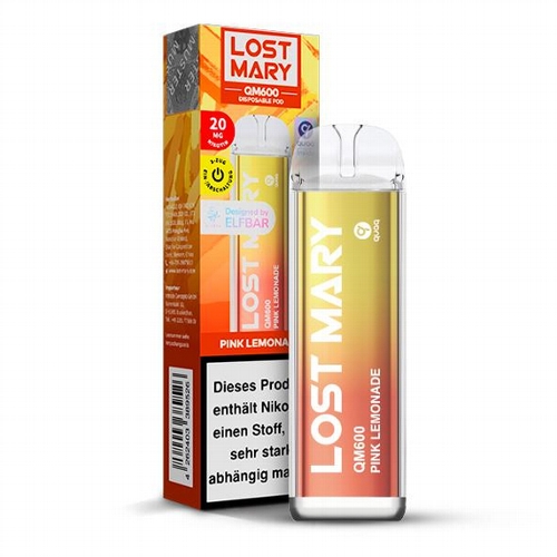 Lost Mary QM600 Pink Lemonade 20mg Einweg E-Zigarette