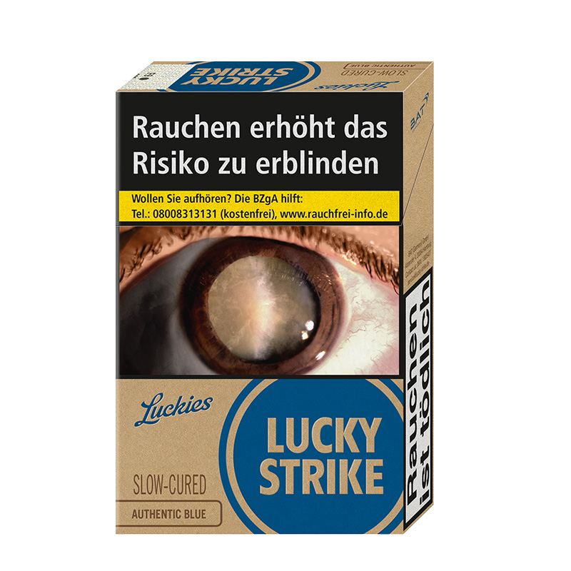Lucky Strike Authentic Blue Original Pack Zigaretten Schachtel