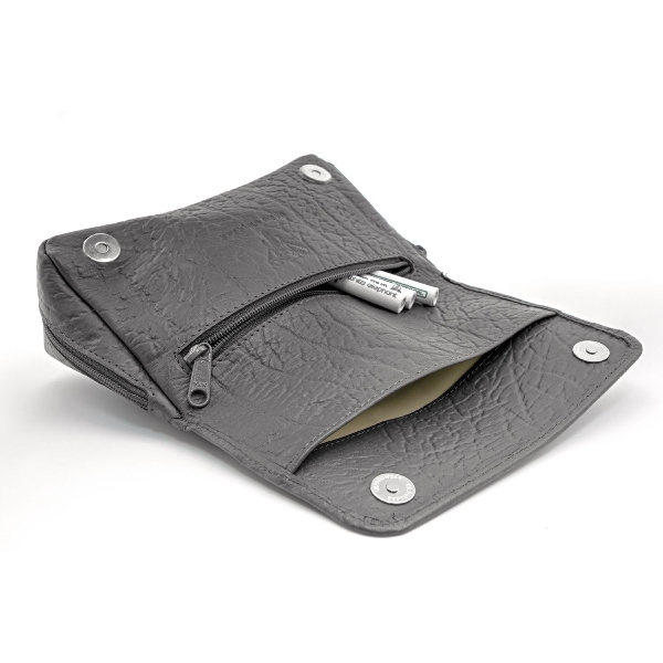 White Elephant Loxo Leder Grau 2er Pfeifentasche innen