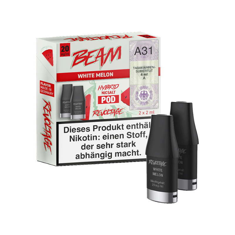Revoltage Beam White Melon 20mg Liquidpod