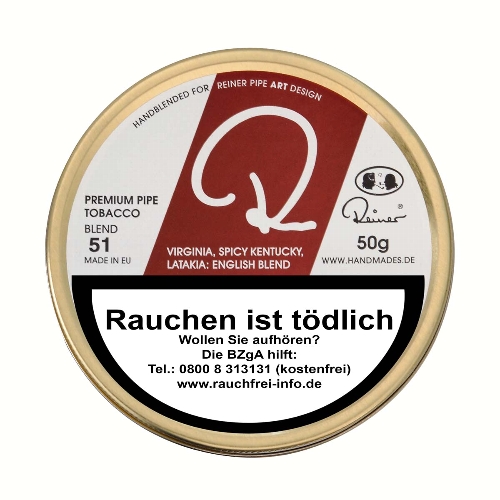 Reiner Rot English Blend Pfeifentabak Dose Small
