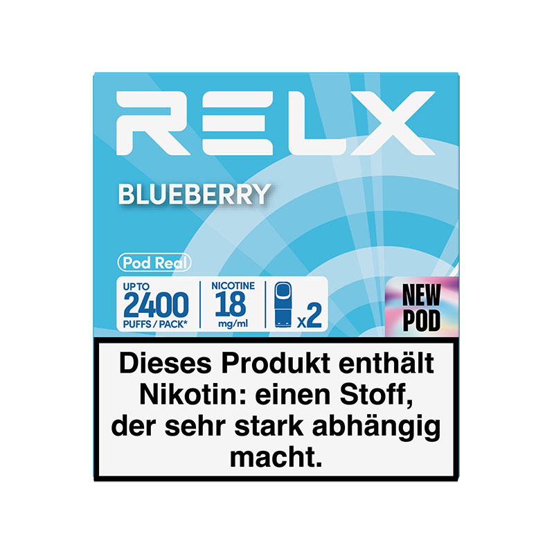 RELX Real Blueberry 18mg Prefilled Pods