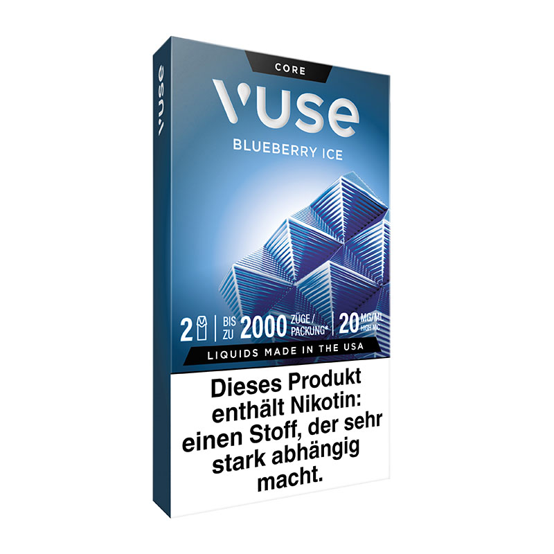 Vuse Blueberry Ice 20mg Prefilled Pods Side