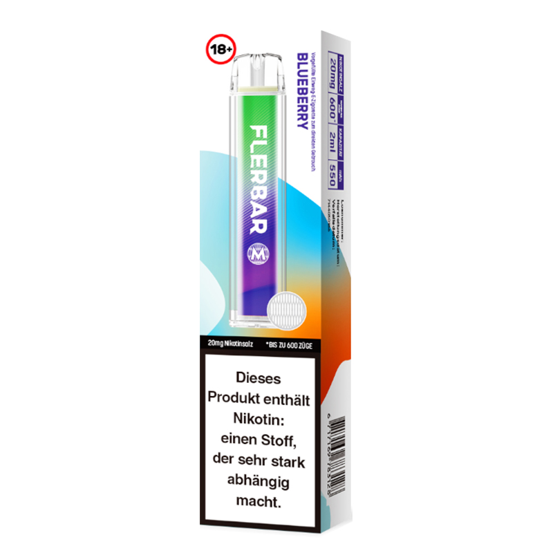 Flerbar Blueberry 20mg Einweg E-Zigarette