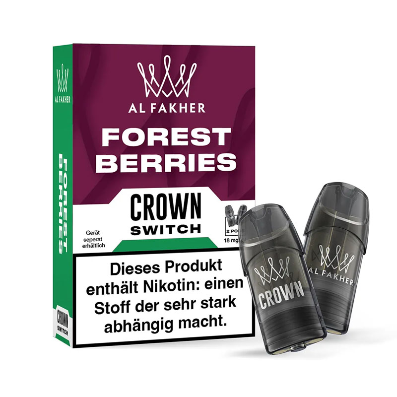 Al Fakher Crown Switch Forest Berries Prefilled Pods Packung