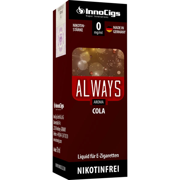 E-Liquid Innocigs Always Cola Aroma 0 mg