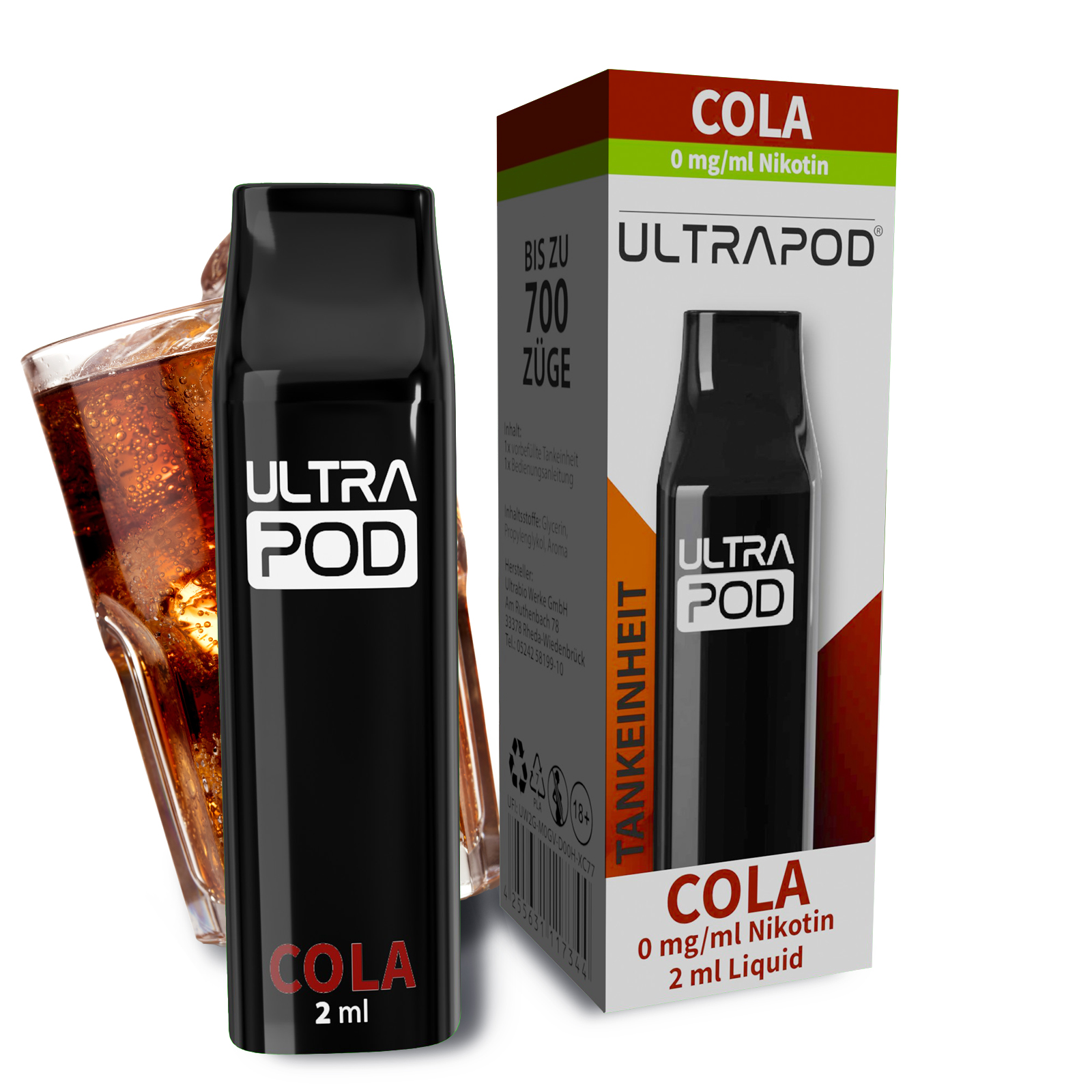 Ultrabio Ultrapod Cola 0mg Liquidpod