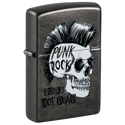 Zippo grey dusk Punk Rock Skull
