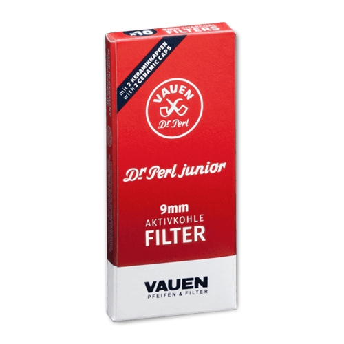 Pfeifenfilter Aktivkohle Dr Perl Junior 10er Schachtel