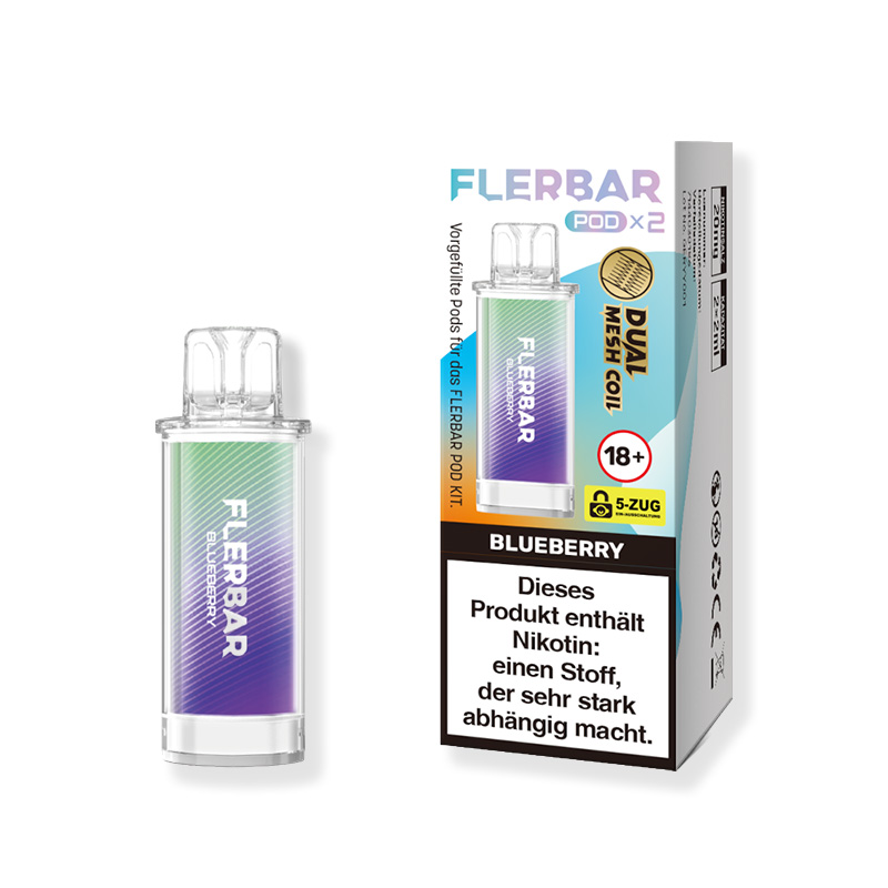 Flerbar Blueberry 20mg Prefilled Pods