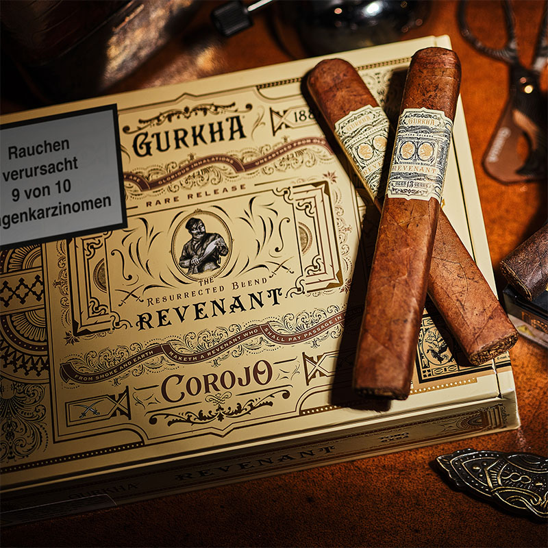 Gurkha Revenant Corojo Robusto Zigarren Kiste Lifestyle