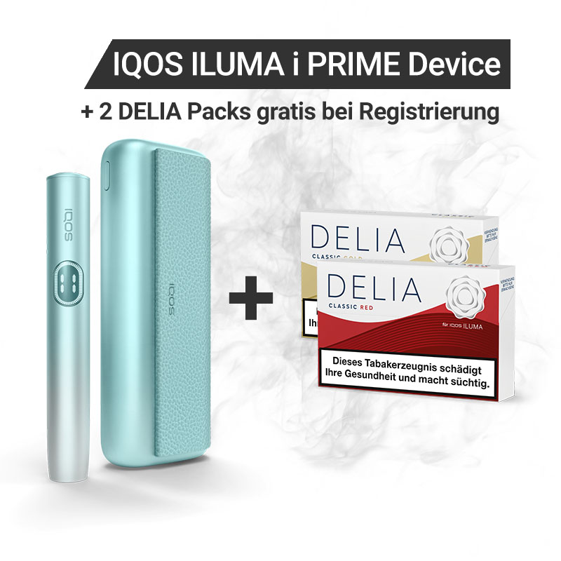 IQOS ILUMA i PRIME + Gratis DELIA Sticks bei Registrierung