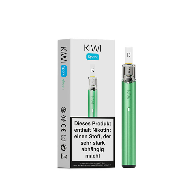 KIWI Spark Kit E-Zigarette Grün mit Packung