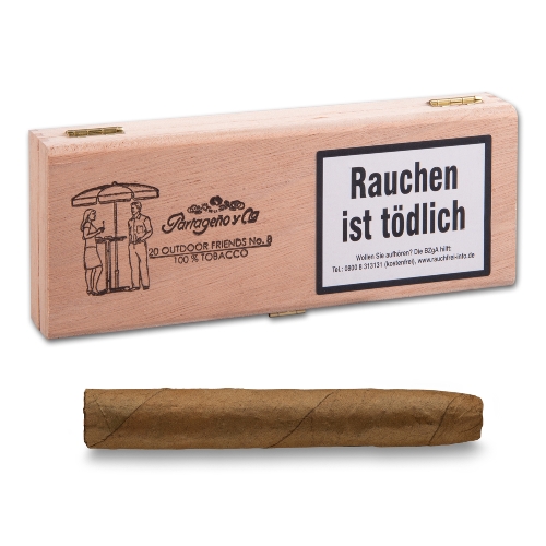 Partageno No. 8 Outdoor Friends Sumatra Zigarillos 20er Kiste