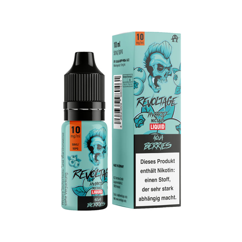 Revoltage Hybrid Nikotinsalz Liquid Aqua Berries 10mg