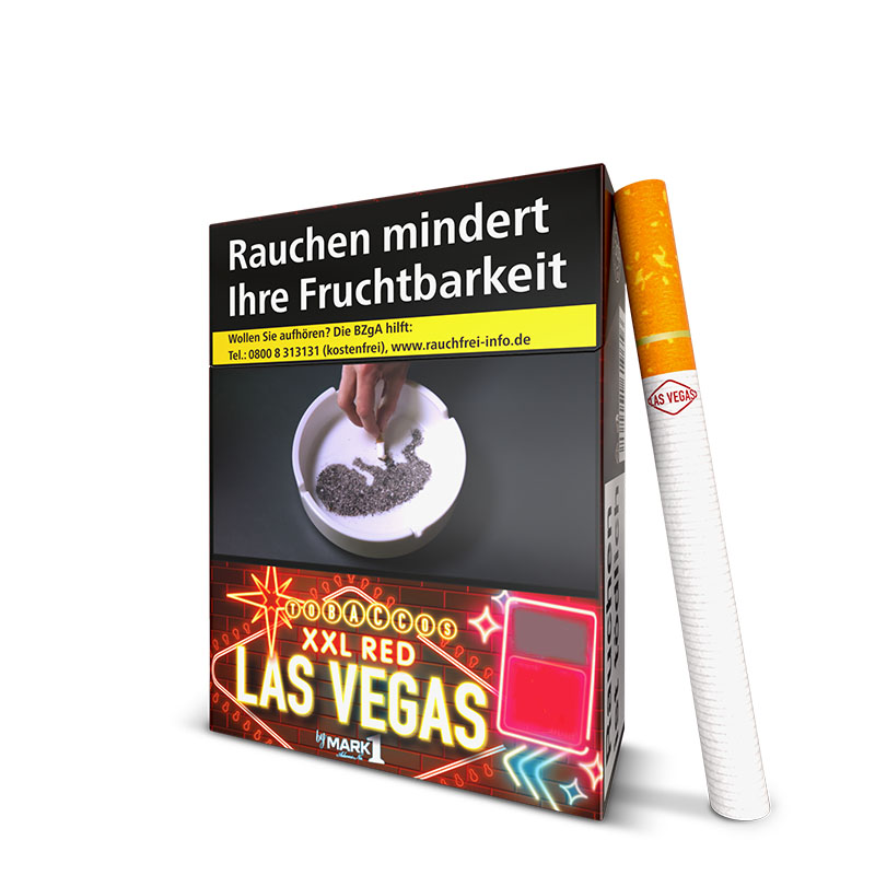 Las Vegas Red XXL Zigaretten Schachtel