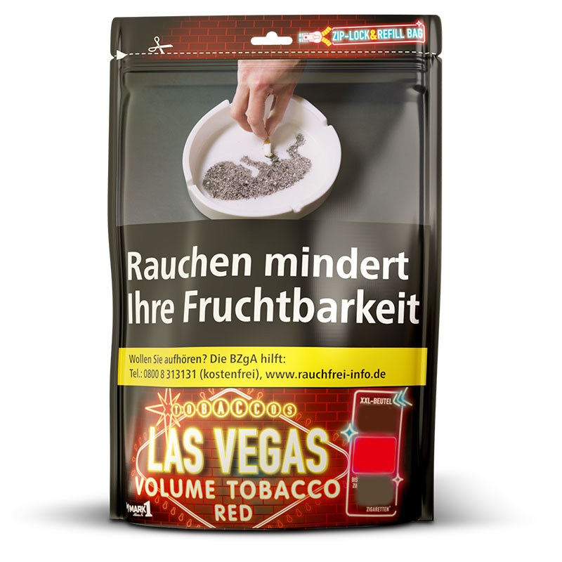 Las Vegas Red Volumentabak Beutel
