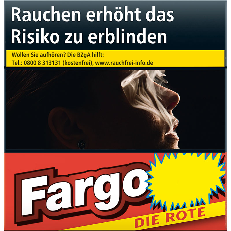 Fargo Rot 5XL Zigaretten Schachtel