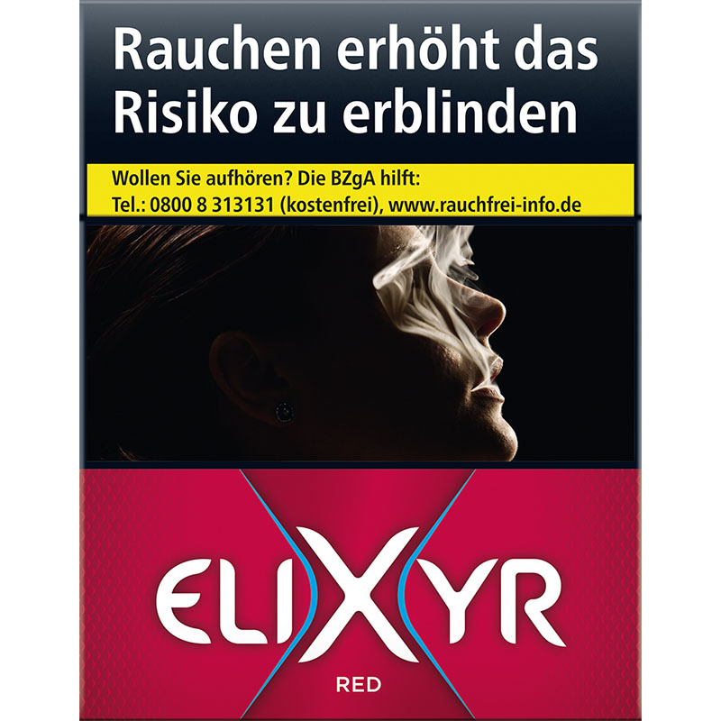 Elixyr Red BP Zigaretten Schachtel