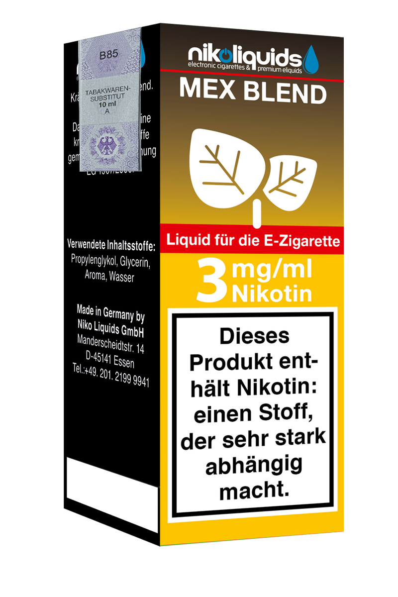 E-Liquid Nikoliquids Mex Blend 3 mg 70 Pg 30 Vg