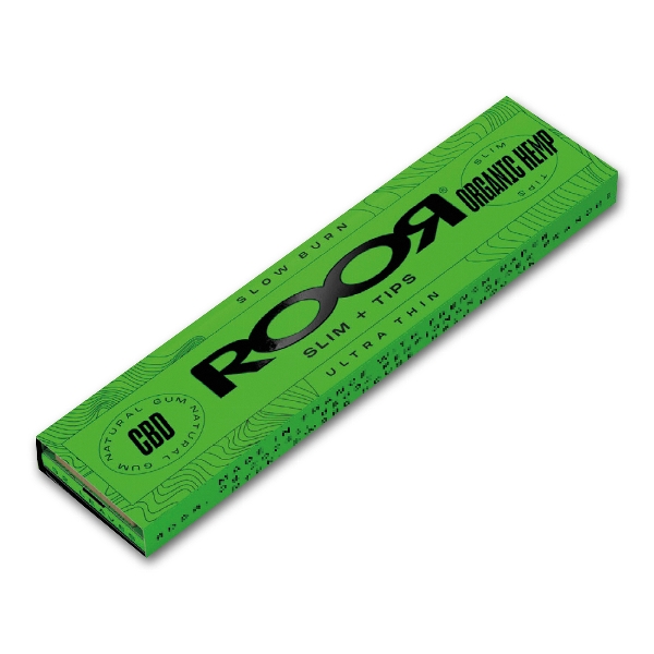 Roor Organic Slim + Tips Zigarettenpapier Packung