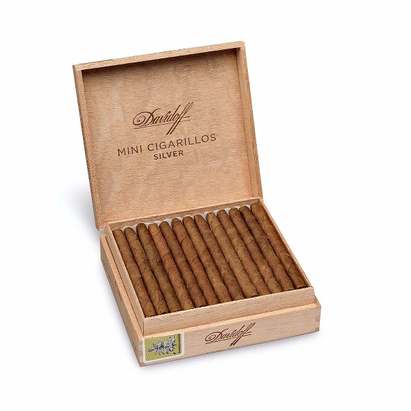 Davidoff Mini Cigarillos Silver Schachtel offen