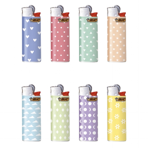 Einwegfeuerzeug Steller BIC Mini Süße Muster