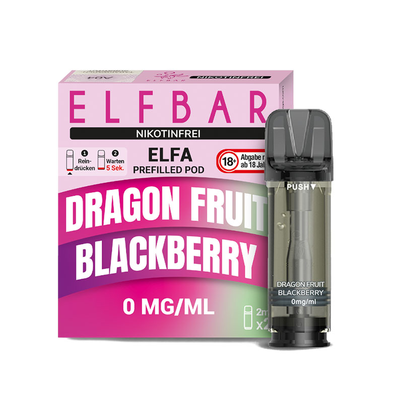Elfbar Elfa Pods Dragon Fruit Blackberry - 0mg Nikotin