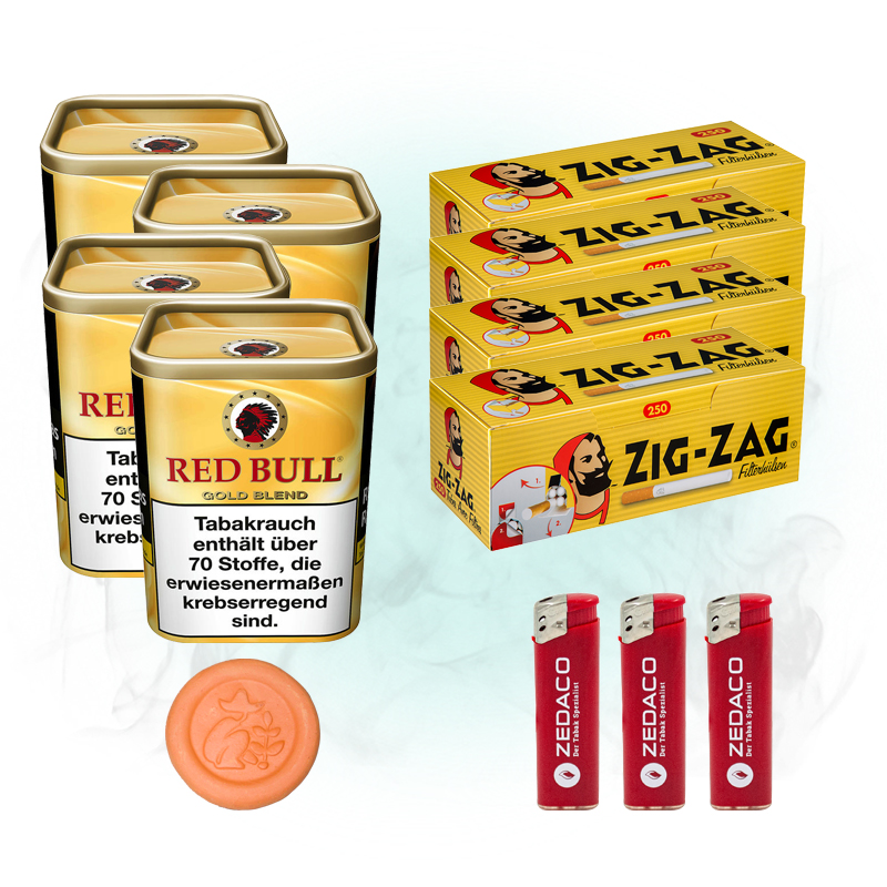 Red Bull Gold Tabak Aktion Large mit Befeuchter