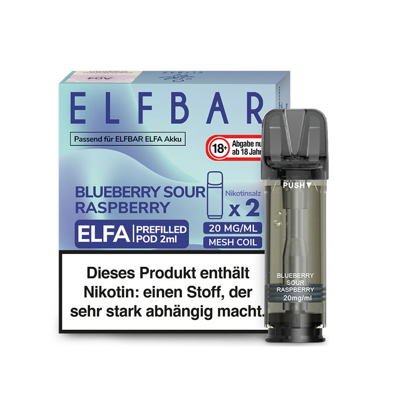 Elfbar Elfa Pods Blueberry Sour Raspberry - 20mg Nikotin