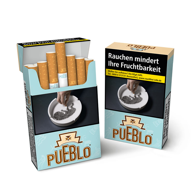 Pueblo Blue Original Pack Zigaretten Packung