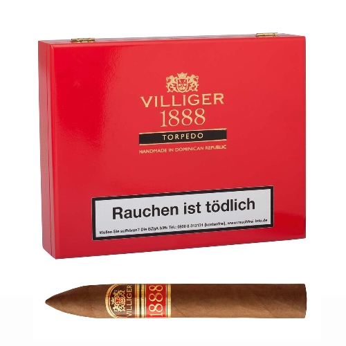 Villiger 1888 Torpedo Zigarren Kiste