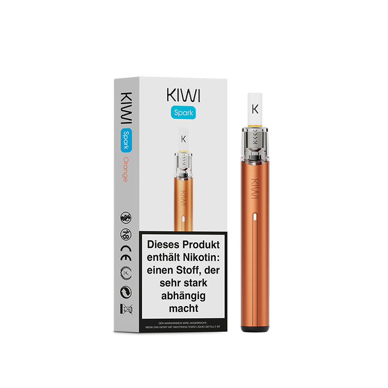 KIWI Spark Kit E-Zigarette Orange mit Packung