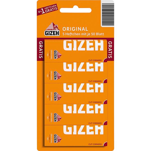 Gizeh Gelb Zigarettenpapier Blisterkarte