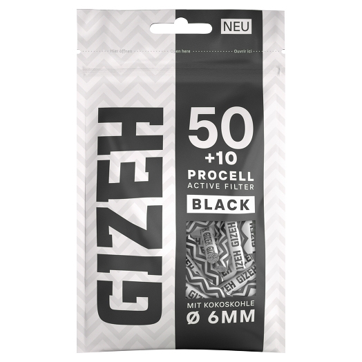 Gizeh ProCell Active Filter Black Packung